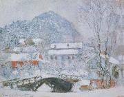 Claude Monet Sandviken Village in the Snow china oil painting artist